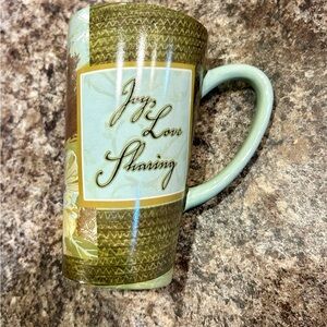 Green and Brown Ceramic Mug